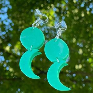 Polymer clay earrings.